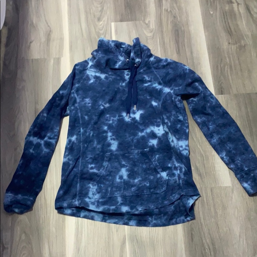 Blue tie-dye sweatshirt